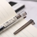晨光（M&G）本味系列中性笔 学生文具全针管水笔 拔盖签字笔 黑色0.5mm AGPB7101单支装