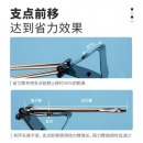 得力(deli)24只2号41mm省力黑色长尾夹金属燕尾夹24只/筒 8562S