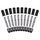 晨光 可擦白板笔大容量 白板笔易擦水性笔办公大头白板笔AWMY2201办公用品 黑色 直液式10支装AWMT8702