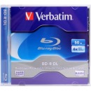 威宝（Verbatim）BD-R DL 蓝光空白光盘/刻录盘 6速50GB 蓝鲸 43748