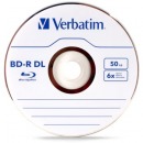 威宝（Verbatim）BD-R DL 蓝光空白光盘/刻录盘 6速50GB 蓝鲸 43748