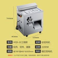 科得 多功能大型绞肉机切片切丝电动碎肉机灌肠一体机工程款双电机单规格HQS-22