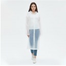 得力 SW8027 便携成人全身加厚透明雨披雨衣