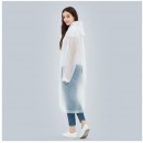 得力 SW8027 便携成人全身加厚透明雨披雨衣