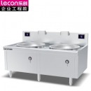 炊事机械 乐创LC-J-SC800E20锅径800 20KW*2炒菜电磁灶201不锈钢