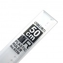 直尺 得力/deli 50cm  亚克力长尺